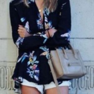 Sale! Choker neck blouse with pleated back